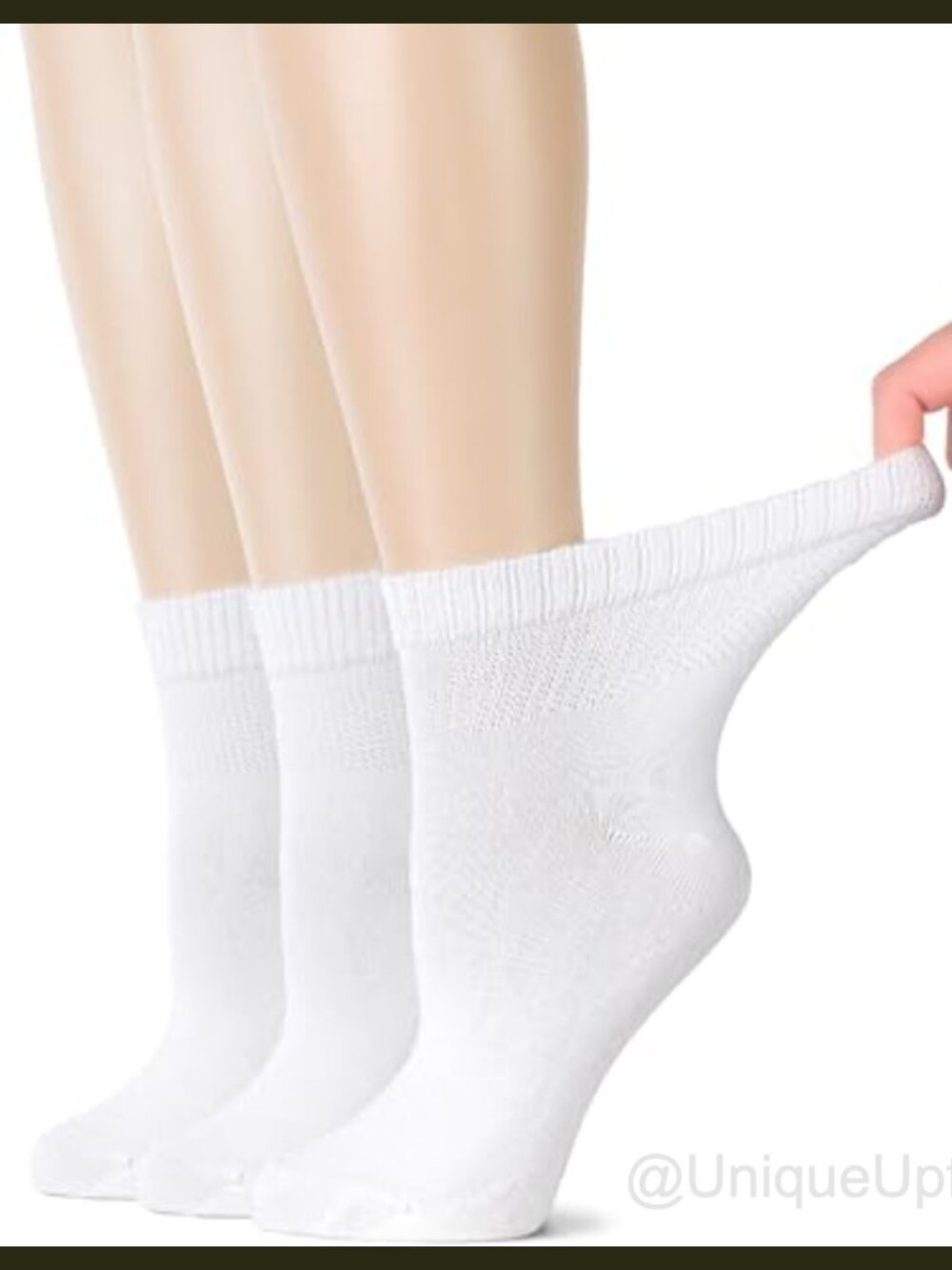 Women's Diabetic Ankle Socks Rayon Bamboo Loose Fit Soft 3 Pairs